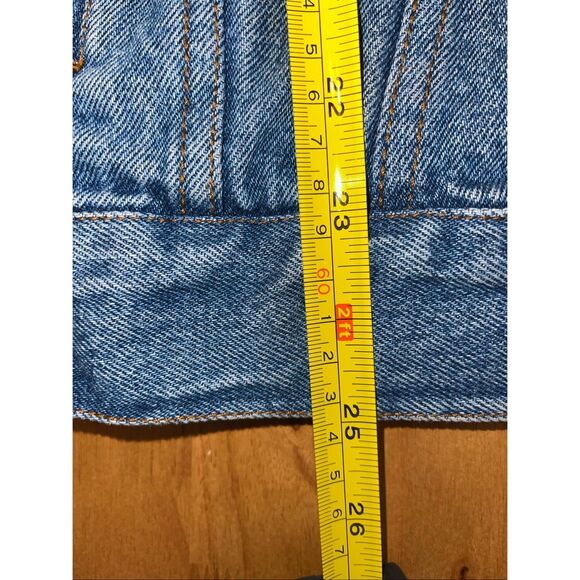 Eagles Ridge Outfitters Denim Jacket Mens S Hooded Quilted Lined Full Zip Blue - Picture 4 of 7